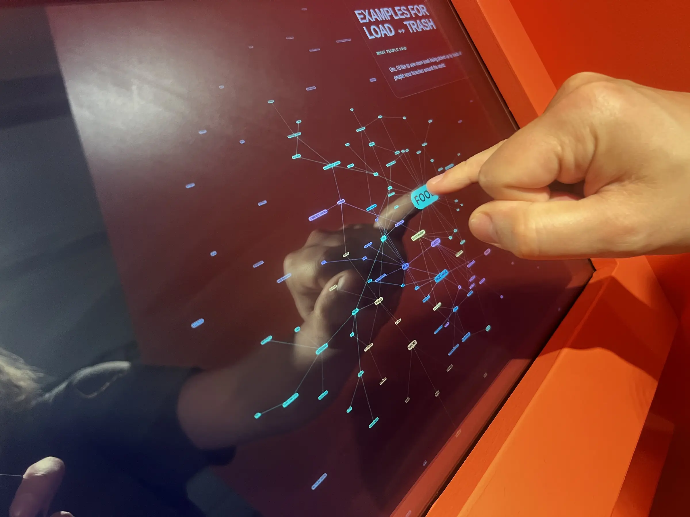 Interactive Feedback Booth installation with vintage telephone handset and integrated display