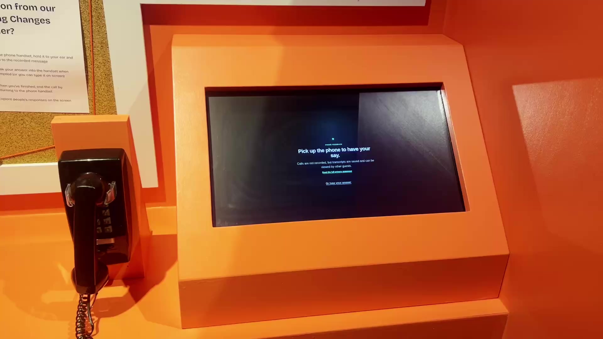 Interactive Feedback Booth