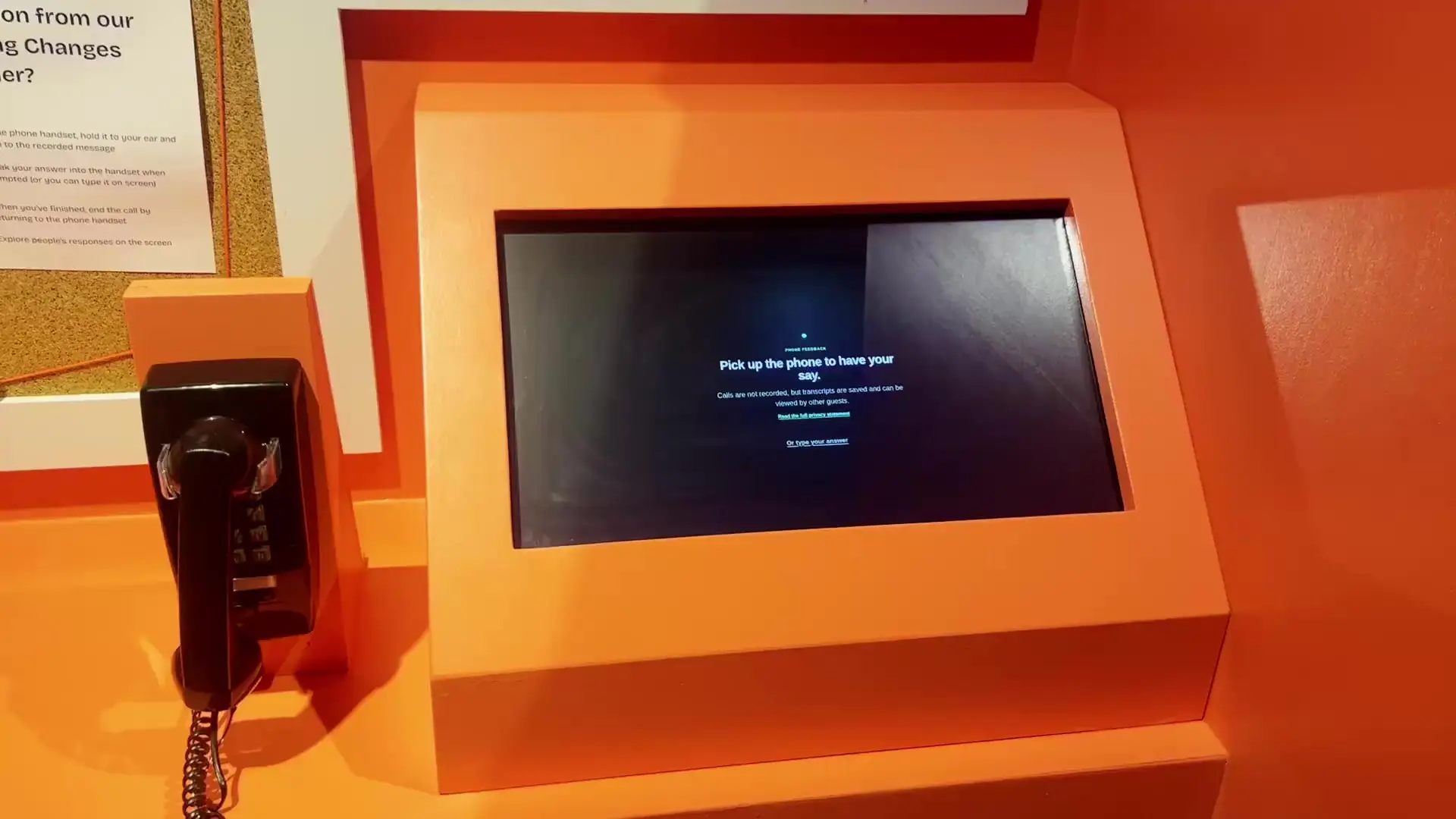 Interactive Feedback Booth
