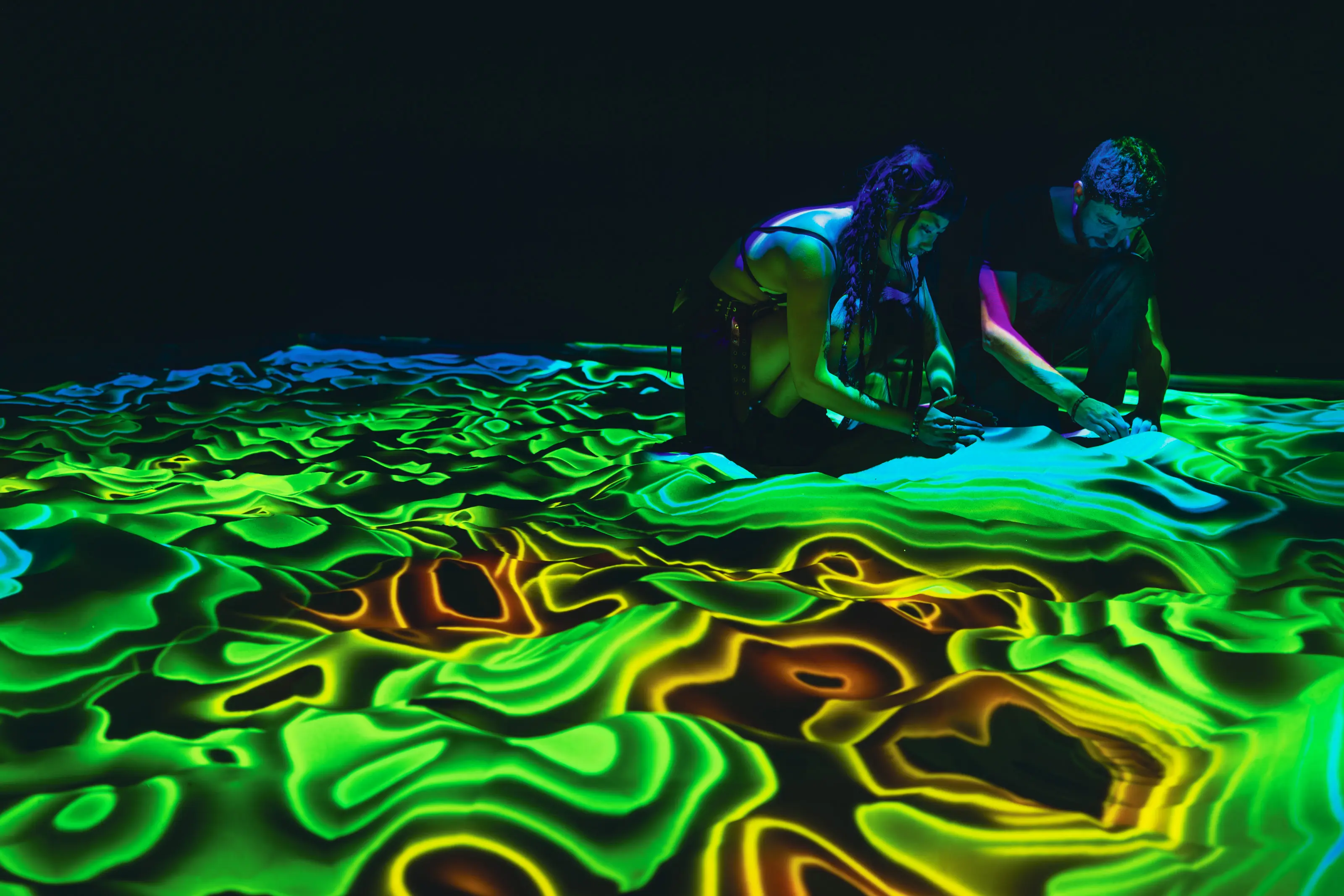 Audience shaping projected digital terrain